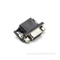 Conector D-Sub hembra de 3 filas de 8,89 mm